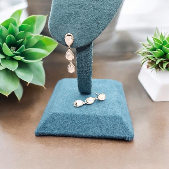 Moonstone Dangle Earrings
